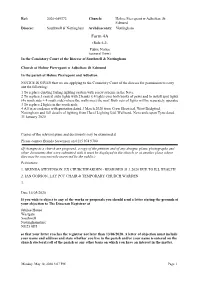 Form 4A (Rule 6.2) Public Notice (General Form) in the Consistory Court of the Diocese of Southwell & Nottingham