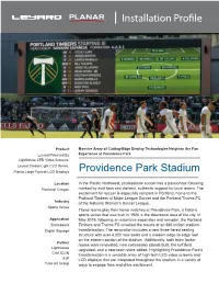 Installation Profile Providence Park Stadium