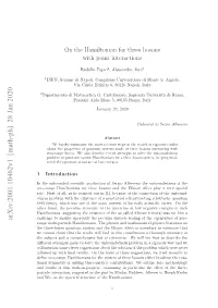 On the Hamiltonian for Three Bosons with Point Interactions