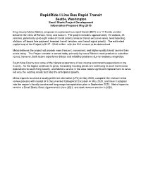Rapidride I Line Bus Rapid Transit Project