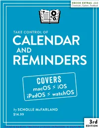 Take Control of Calendar and Reminders (3.0) SAMPLE