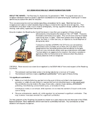 2007 Dema Reaching out Award Nomination Form
