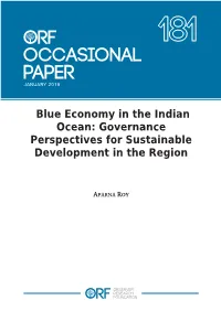Blue Economy in the Indian Ocean: Governance Perspectives for Sustainable Development in the Region