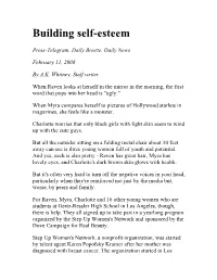 Building Self-Esteem