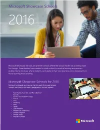 Microsoft Showcase Schools Microsoft Showcase Schools Status School Name School Location - Country
