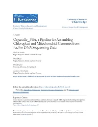 Organelle PBA, a Pipeline for Assembling Chloroplast And