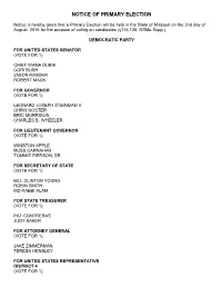 Primary Election