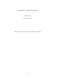 Status Dilemmas and Inter-State Conflict