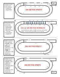 100-Meter Hurdles 200-Meter Sprint 400-Meter Sprint