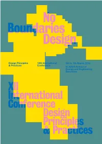 Twelfth International Conference on Design Principles & Practices