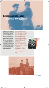 Compagnon De La Libération “Compagnon De La Libération” *