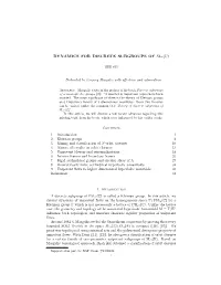 Dynamics for Discrete Subgroups of Sl 2(C)
