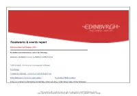 Roadworks & Events Report