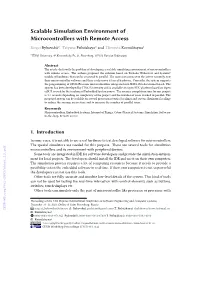Scalable Simulation Environment of Microcontrollers with Remote Access