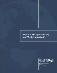 What Is Public Opinion Polling and Why Is It Important?