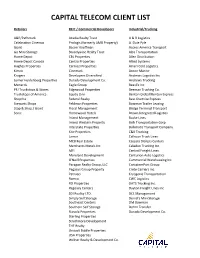 Capital Telecom Client List