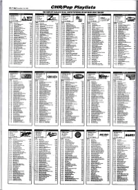 CHR/Pop Playlists