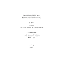 Exploring a Golfer's Mental Game: an Intrapersonal Communication Study