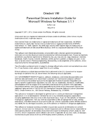 Oracle® VM Paravirtual Drivers Installation Guide for Microsoft Windows for Release 3.1.1 E27311-02 May 2012