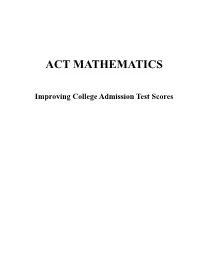 Act Mathematics