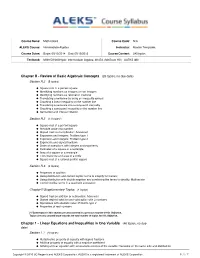 Course Syllabus: Math 00023 / Master Templates