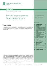 Protecting Consumers from Online Scams 3
