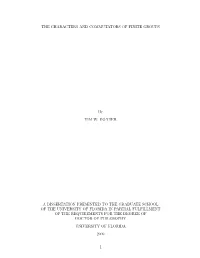 The Characters and Commutators of Finite Groups