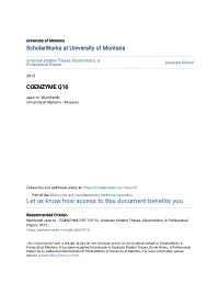 COENZYME Q10 Sean M