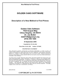 Golden Oaks Software