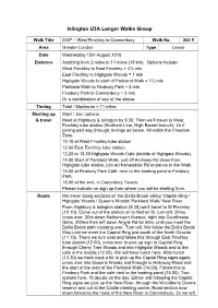 Islington U3A Longer Walks Group
