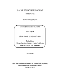 Kayak Exerciser Machine