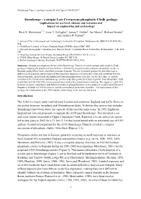 Stonehenge Paper 1 Geology Version 20 with Figs V17 06/01/2017