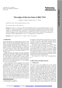The Origin of the Iron Lines in NGC 7213