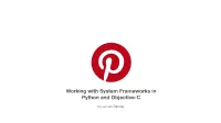 Working with System Frameworks in Python and Objective-C