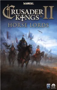 Manual Welcome to Crusader Kings Ii: Horse Lords