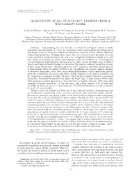 Quantifying Scale in Ecology: Lessons from a Wave-Swept Shore