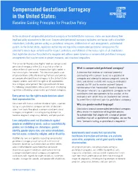 Compensated Gestational Surrogacy in the United States: Baseline Guiding Principles for Proactive Policy