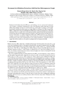 Document-Level Relation Extraction with Dual-Tier Heterogeneous Graph