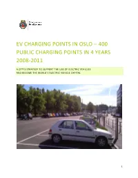 Electric Vehicle Charging Points in Oslo