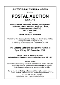 POSTAL AUCTION Sale No