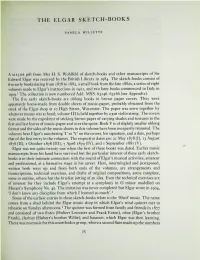 The Elgar Sketch-Books