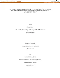 An Exmanination of Dance/Movement