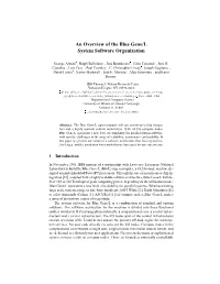 An Overview of the Blue Gene/L System Software Organization