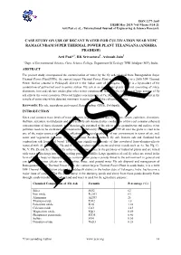 Case Study on Use of Decant Water for Cultivation Near