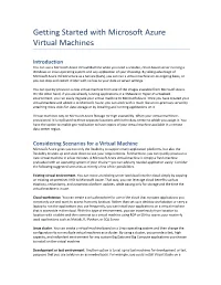 Getting Started with Microsoft Azure Virtual Machines