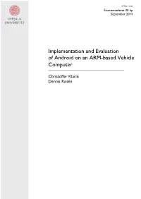 Implementation and Evaluation of Android on an ARM-Based Vehicle Computer
