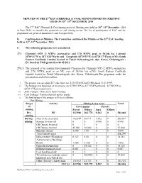 (Thermal & Coal Mining Projects) Meeting