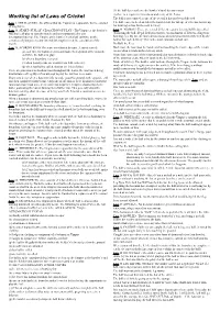 Working List of Laws of Cricket the Ball Is Not Counted As One of the Over If It Has Not Been Delivered