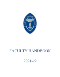 Faculty Handbook