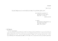 October 31, 2019 Report on the Management Structure and System